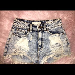 Size 0 Pac Sun Denim Mom Shorts